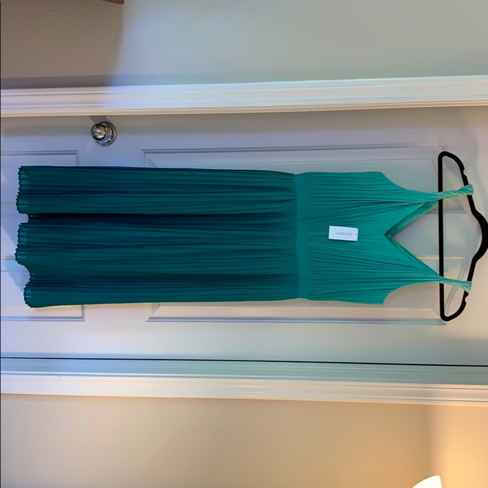Banana Republic Ombré Pleated Midi Dress